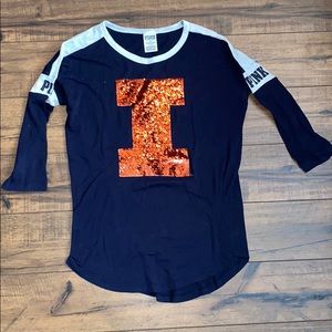 Women’s PINK Illini medium sleeve shirt